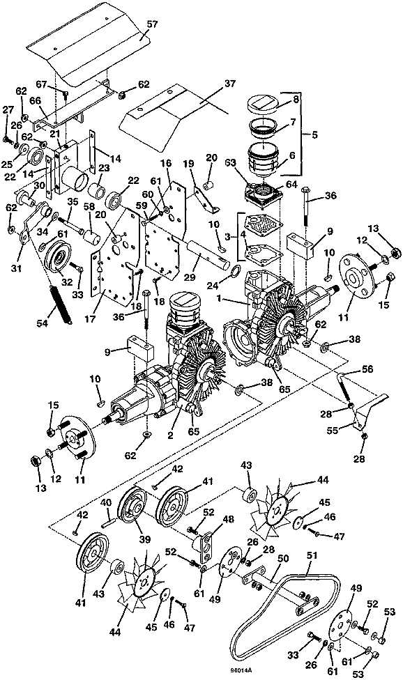 piranha 44 mulching deck parts diagram