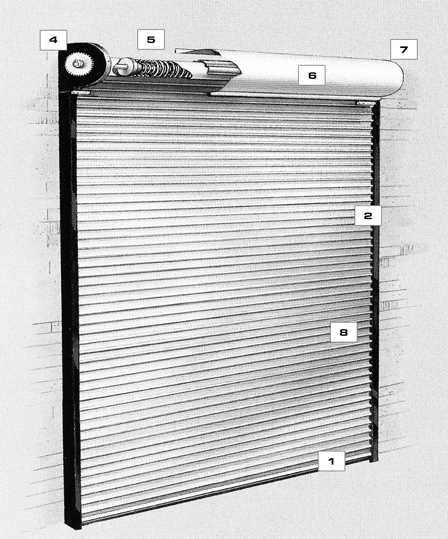 roll up door parts diagram