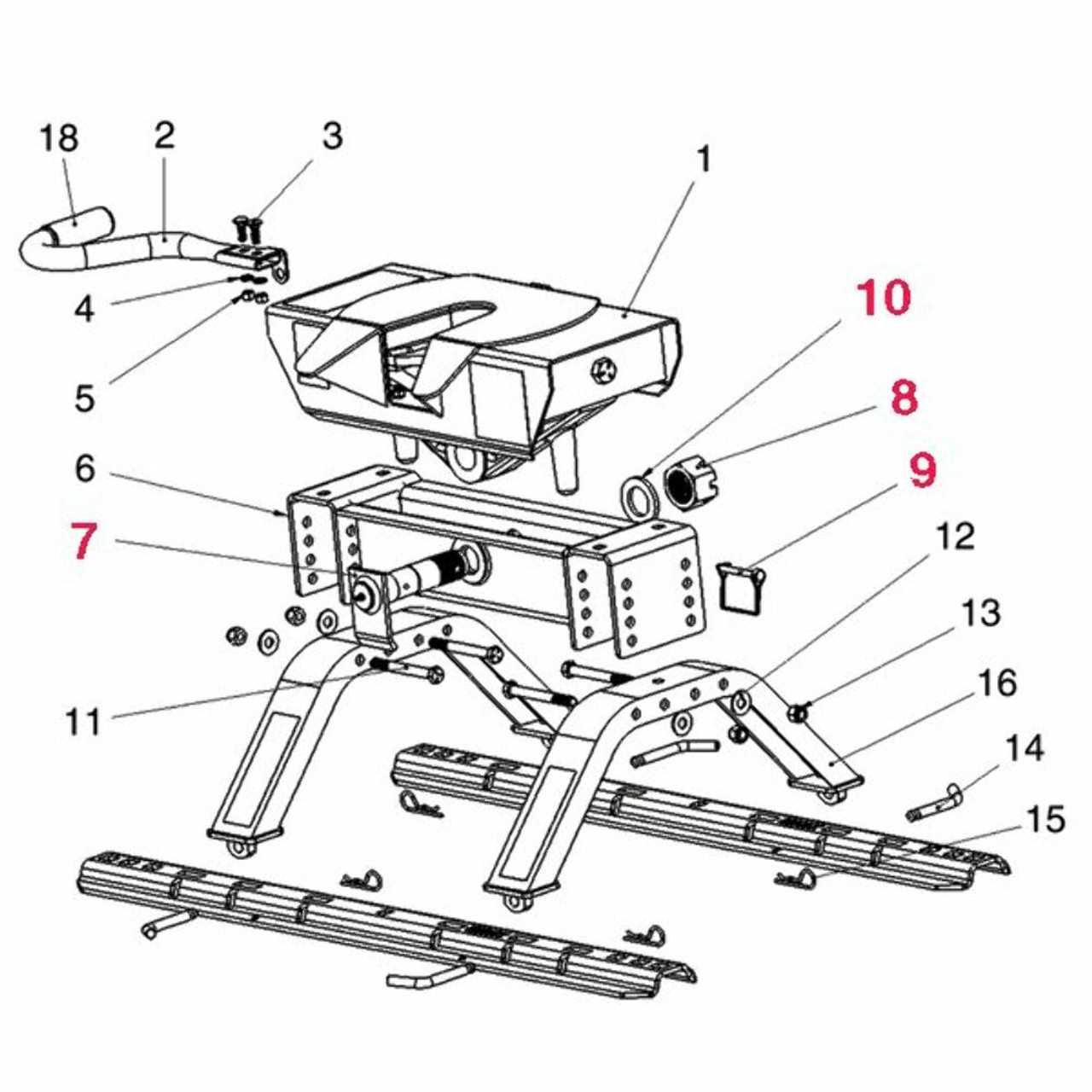 trailer hitch parts diagram