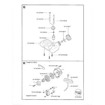 husqvarna 125b leaf blower parts diagram