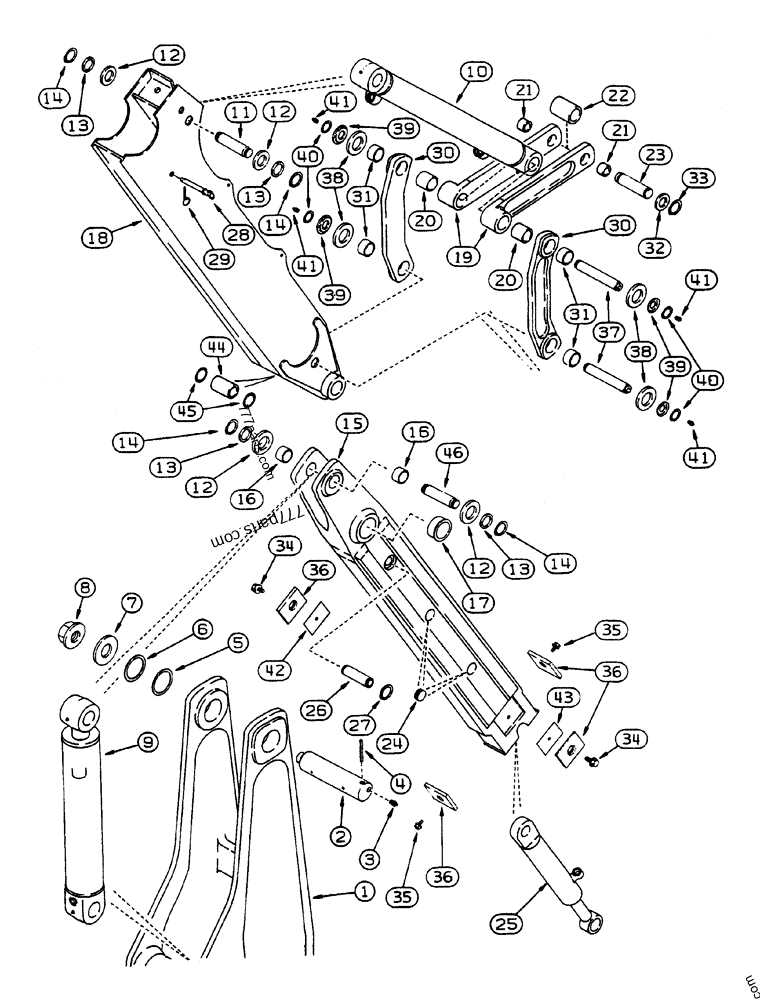 case 580b parts diagram