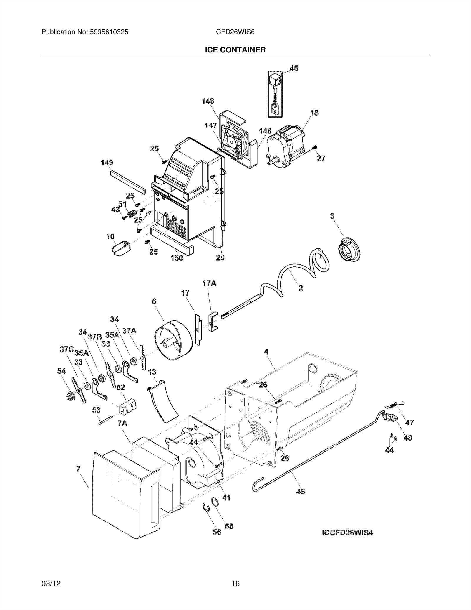 ge ice maker parts diagram