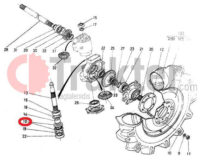 front axle kubota tractor parts diagram