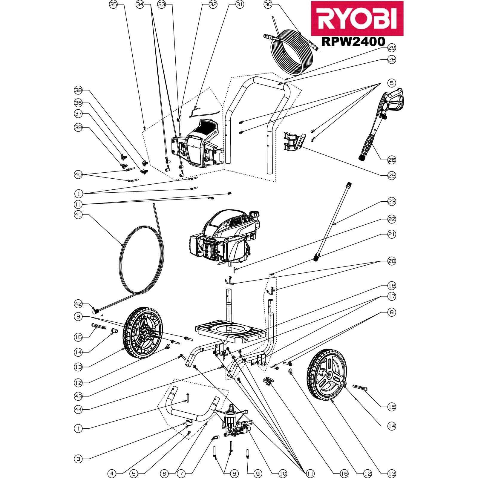 honda power washer parts diagram