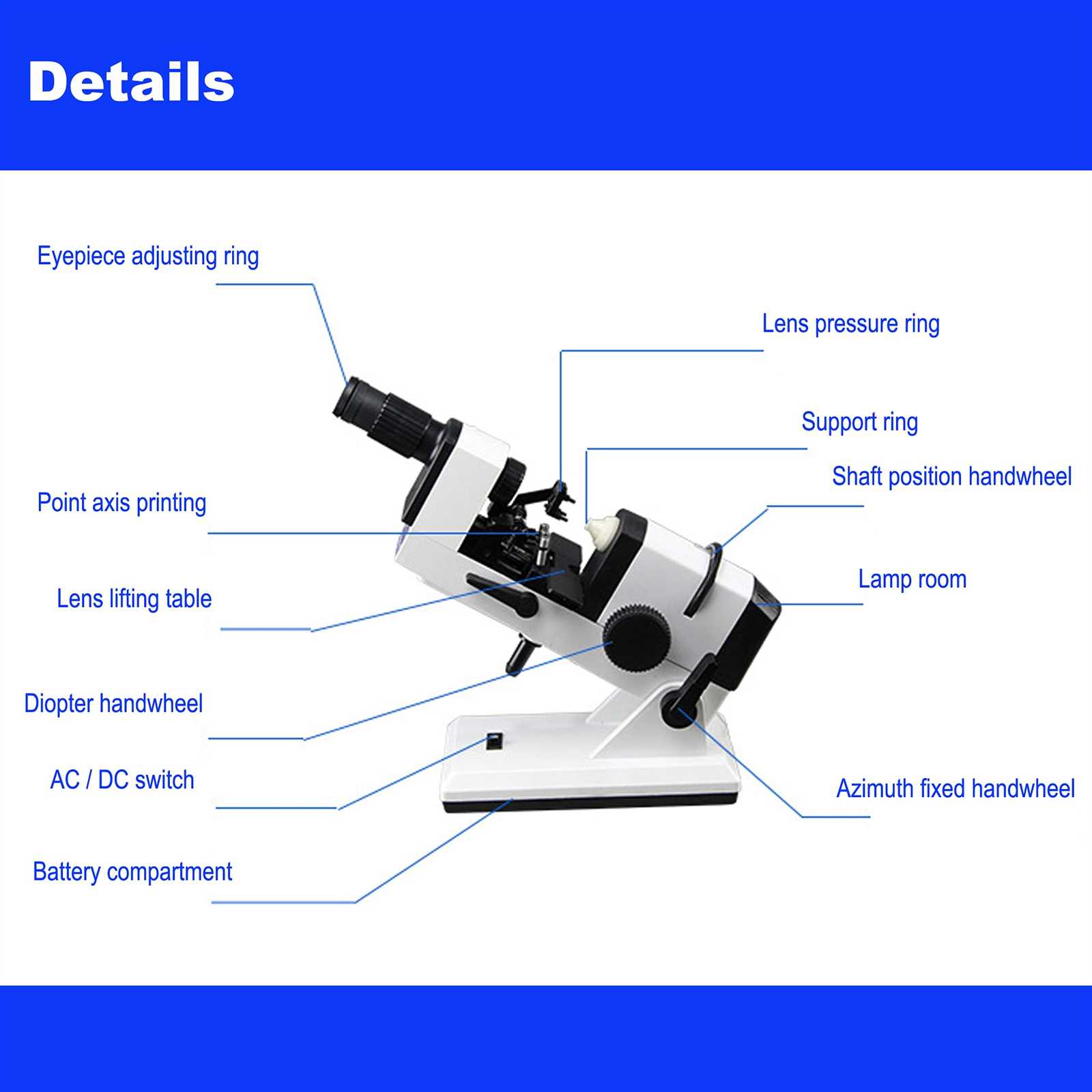 lensometer parts diagram