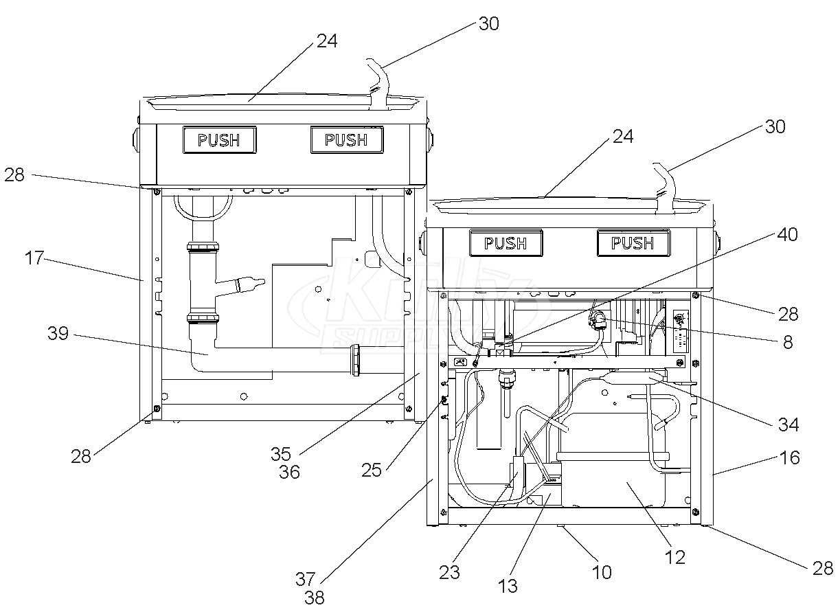 elkay bottle filler parts diagram