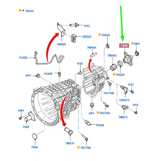 manual transmission parts diagram