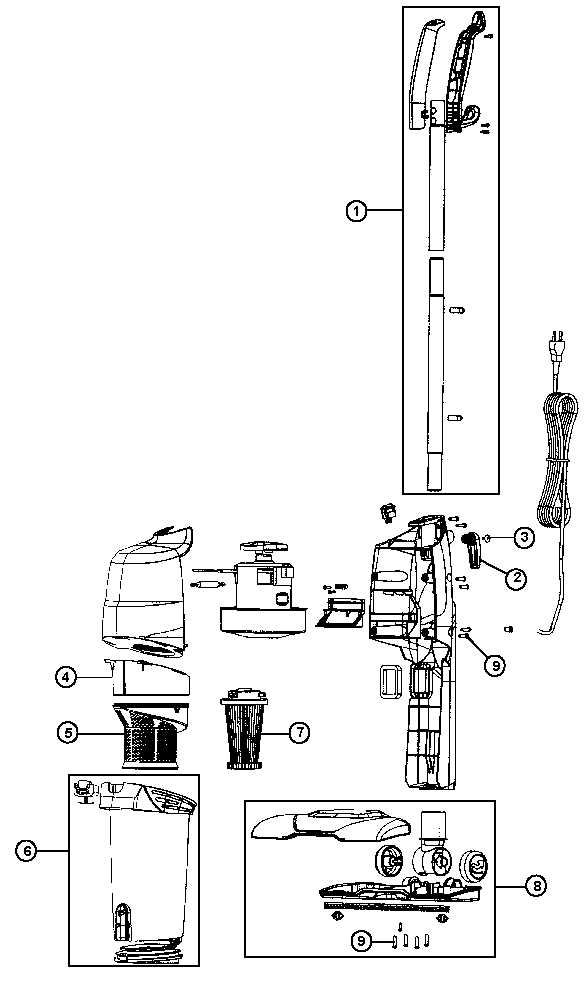 dirt devil power max parts diagram