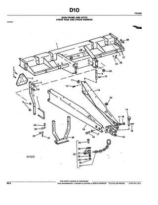 john deere 7000 4 row planter parts diagram