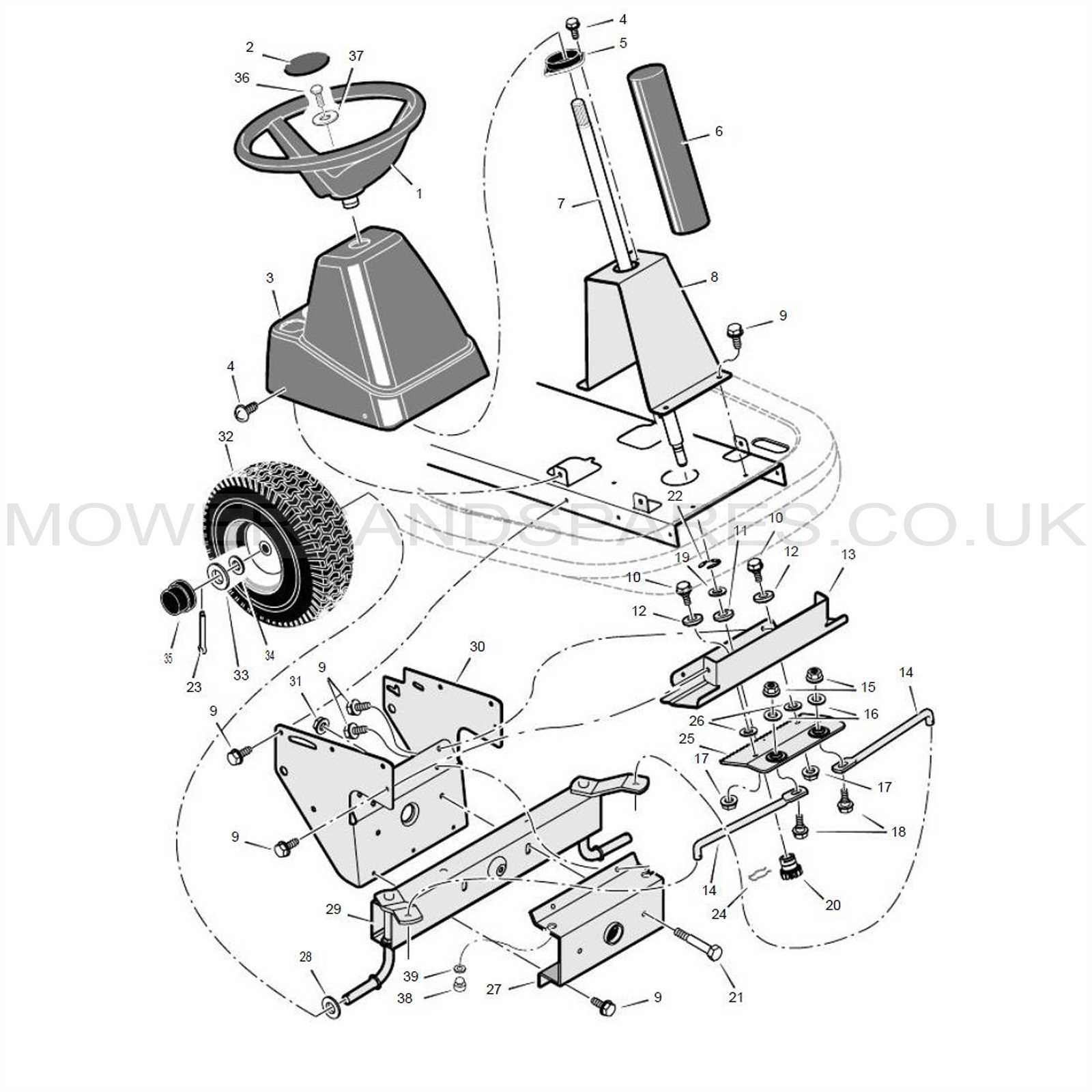 john deere l120 steering parts diagram