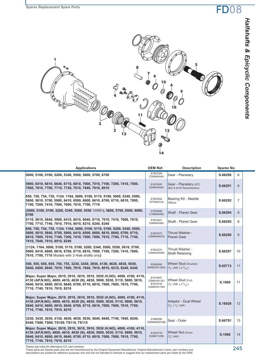 ford 6610 parts diagram