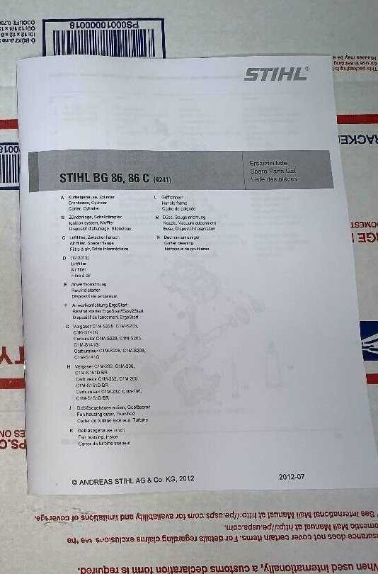 stihl bg56c parts diagram