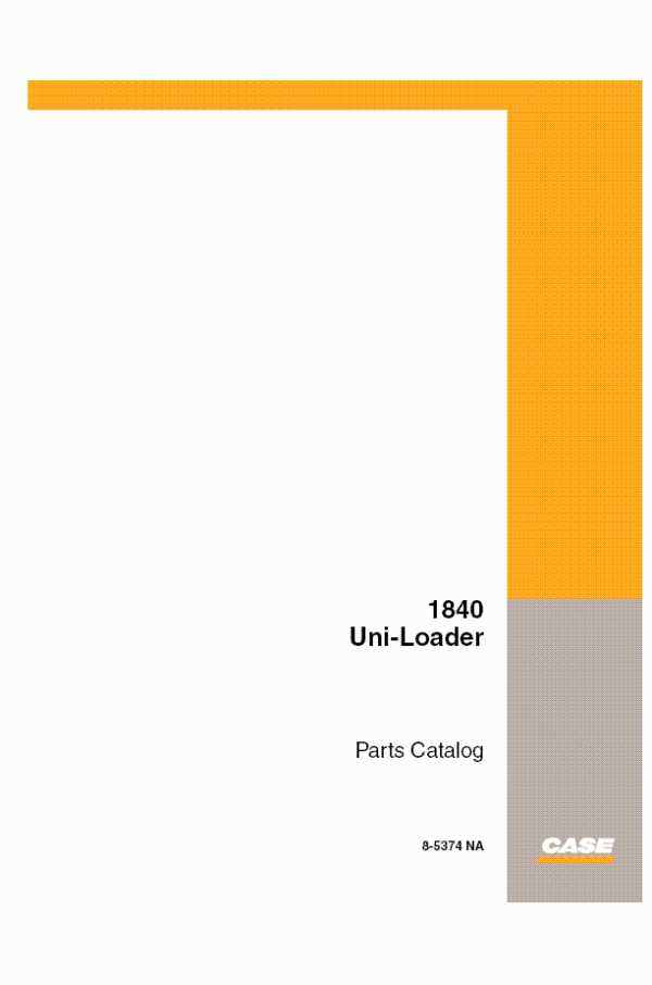 case 1840 skid steer parts diagram