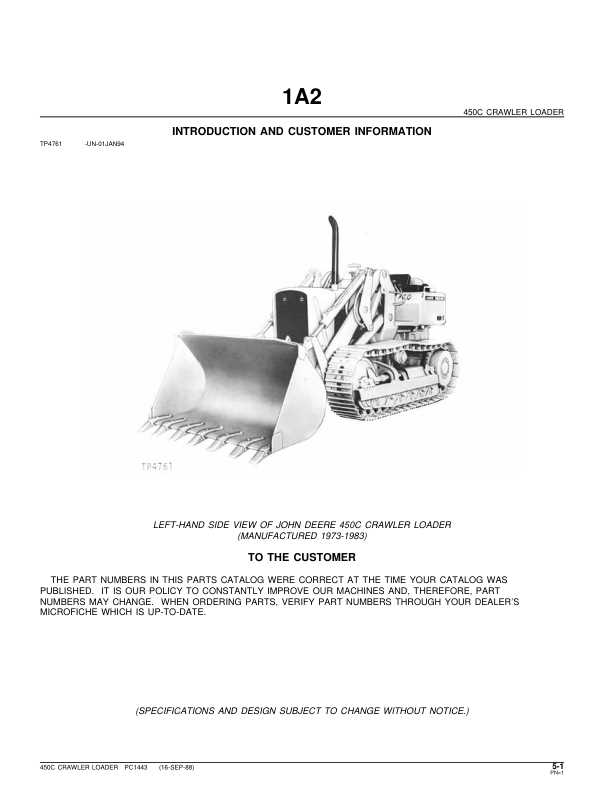 john deere 450c parts diagram