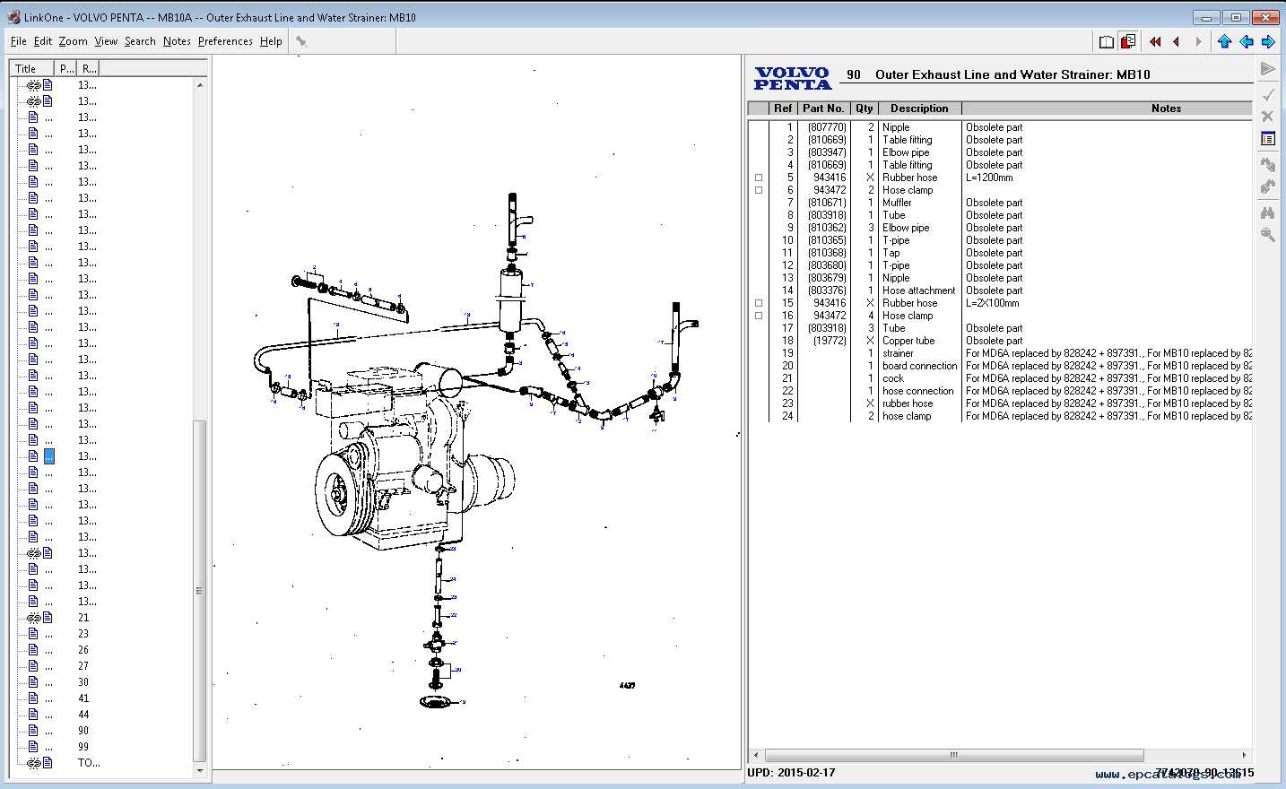 volvo penta 4.3 gl parts diagram