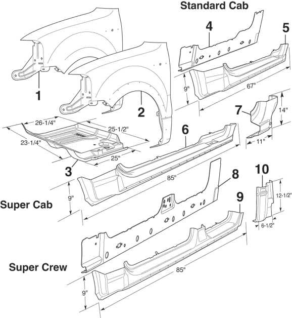 ford f150 front end parts diagram