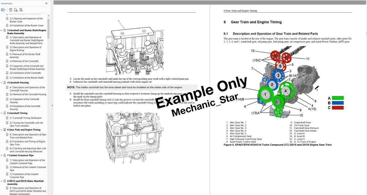 dd15 engine parts diagram