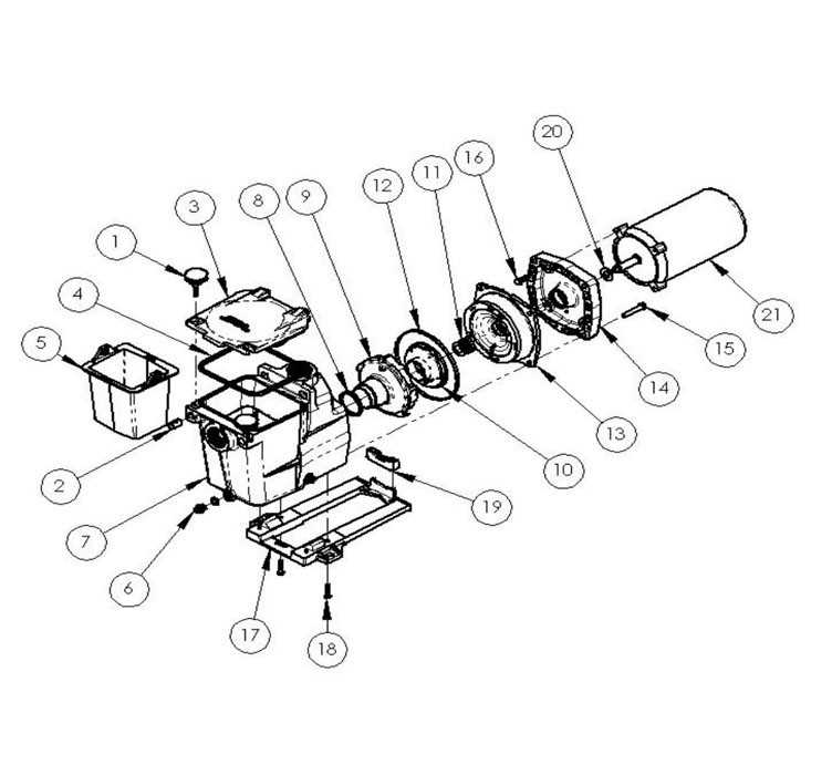 1.5 hp hayward pool pump parts diagram