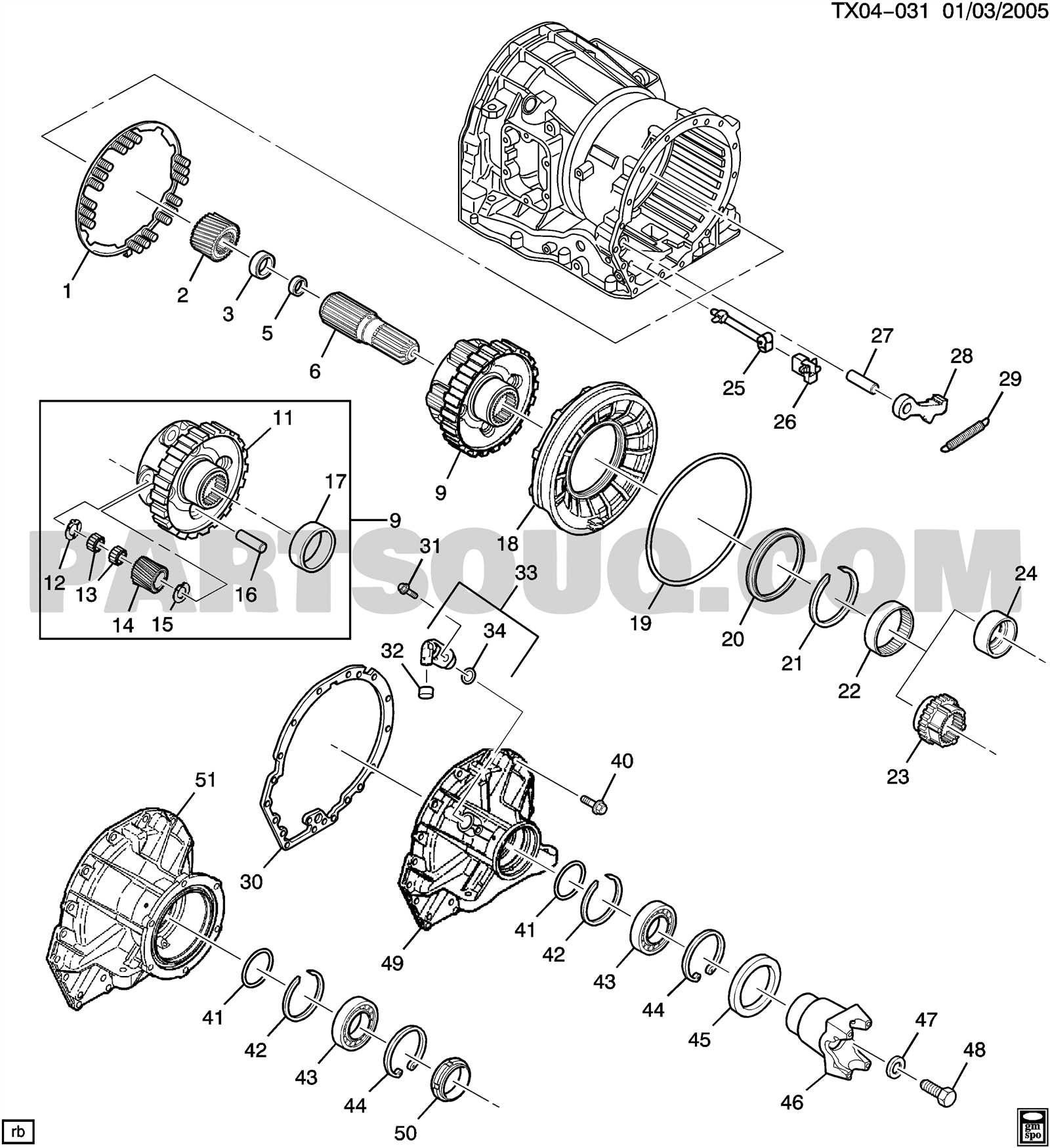 allison transmission parts diagram