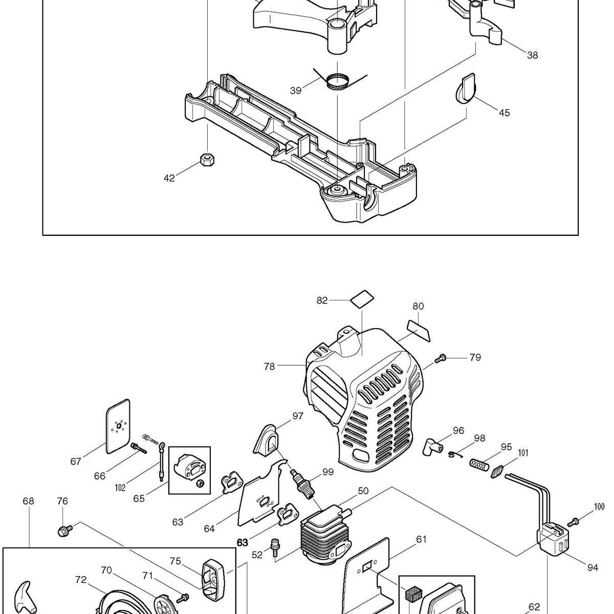 murray 2500 weed eater parts diagram