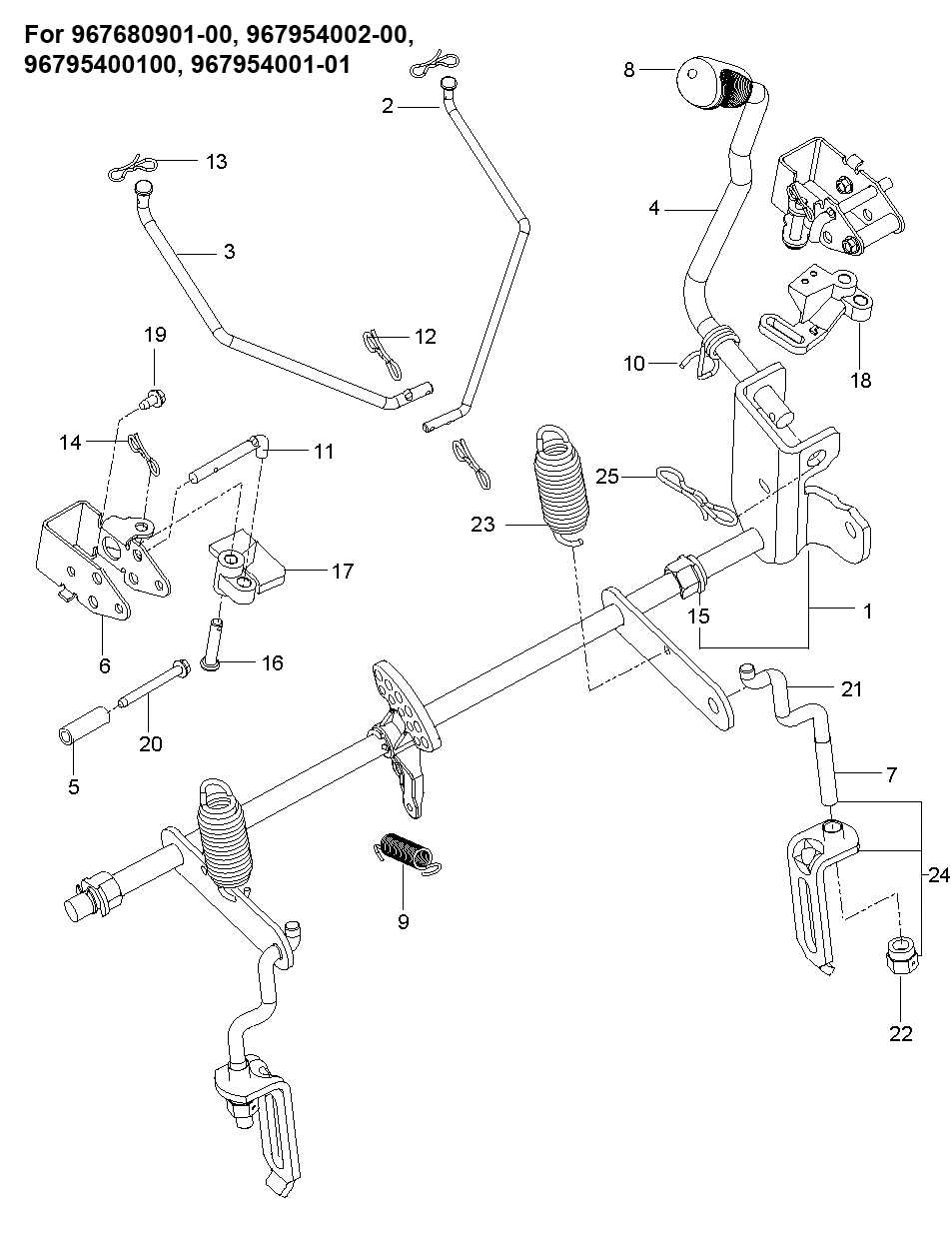 husqvarna z254f parts diagram