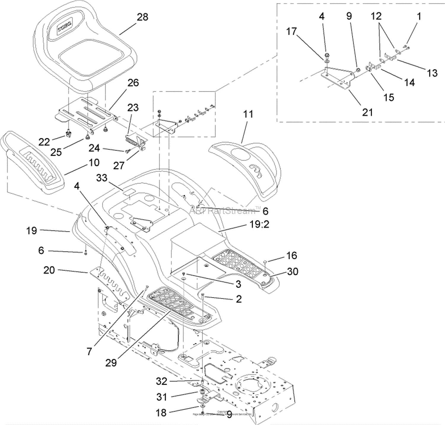 toro lx500 parts diagram