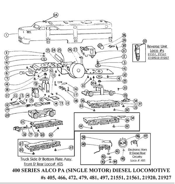 locomotive parts diagram