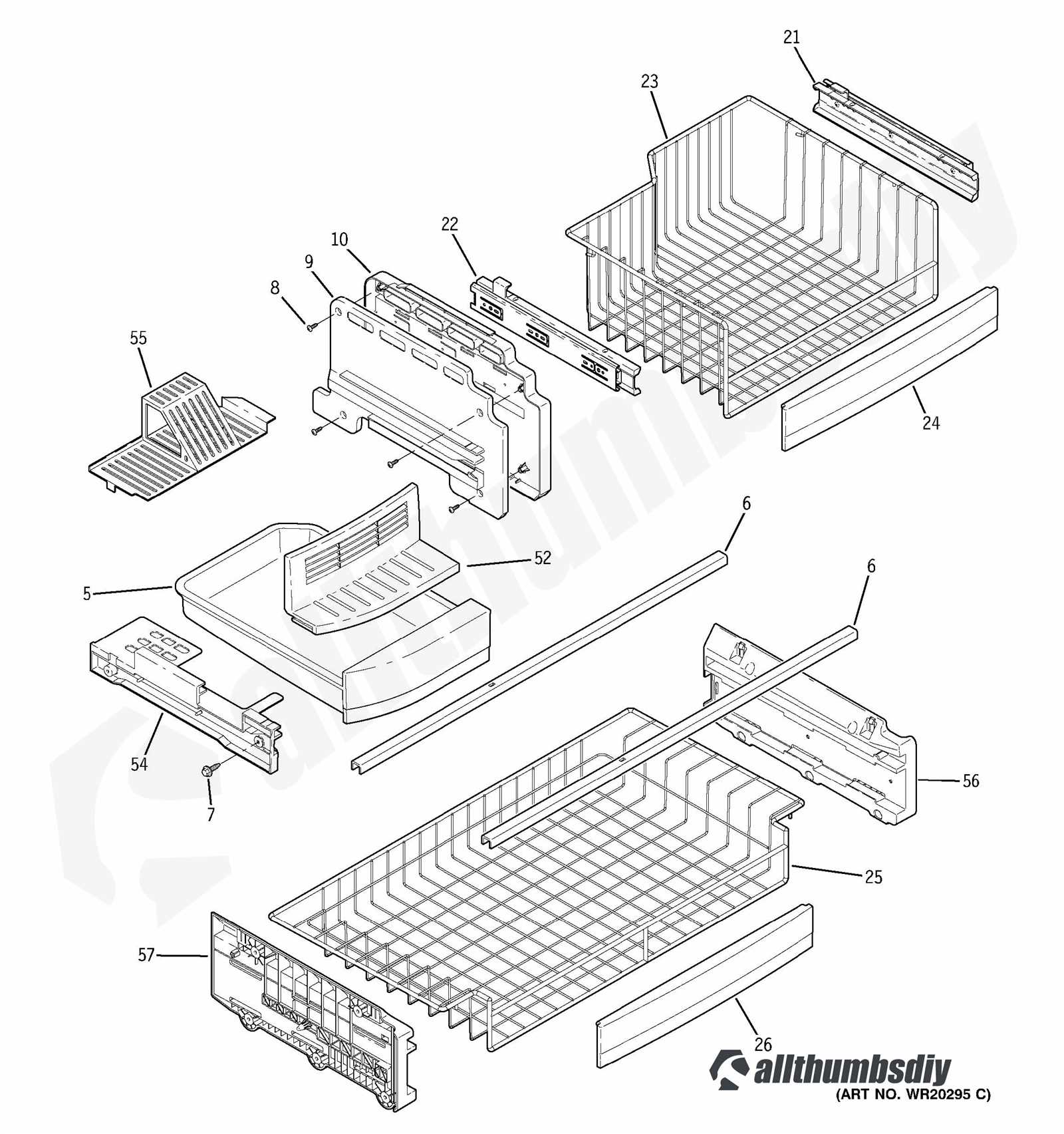 ge ice maker parts diagram