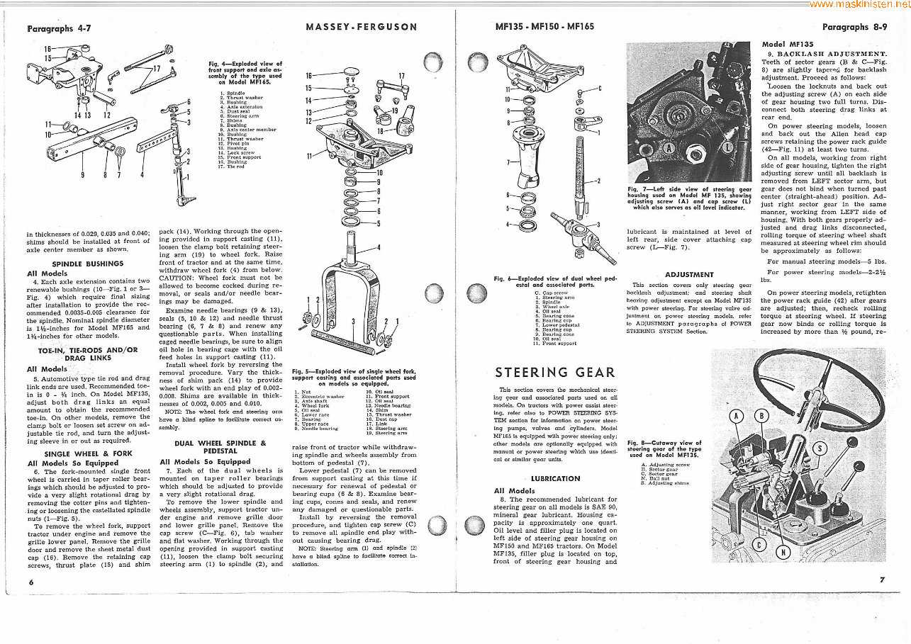 mf 135 parts diagram