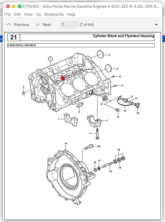 volvo penta 4.3 gl parts diagram