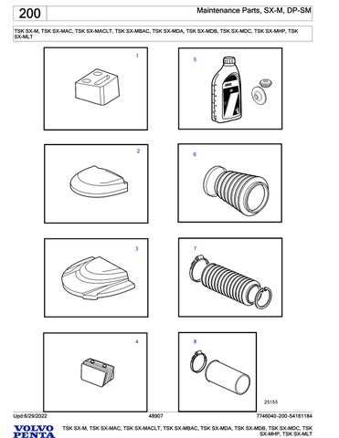 volvo penta sx m parts diagram