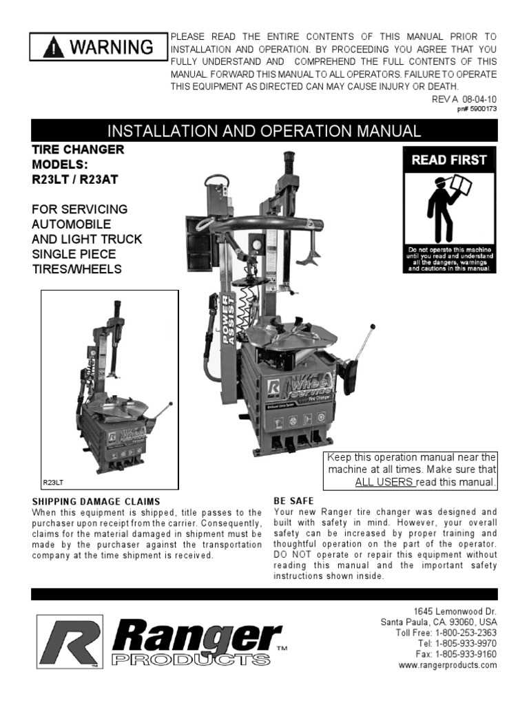 tire machine parts diagram