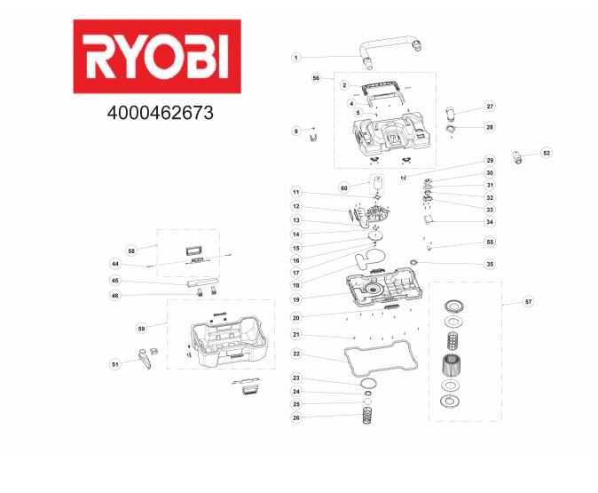 ryobi stick vacuum parts diagram