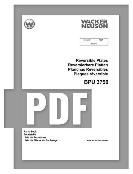 wacker neuson parts diagrams