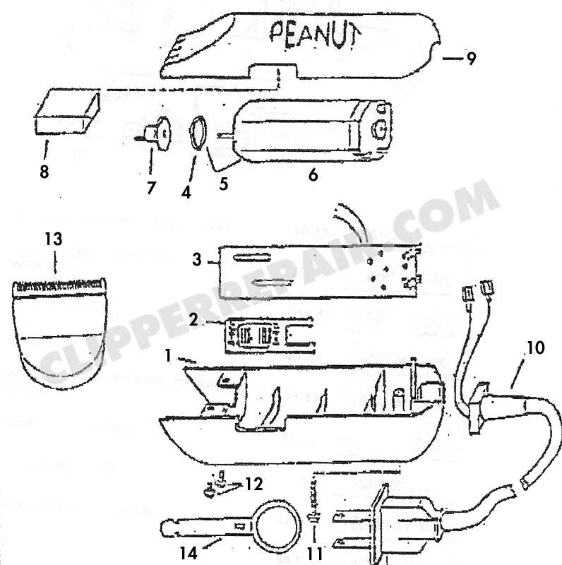 wahl parts diagram