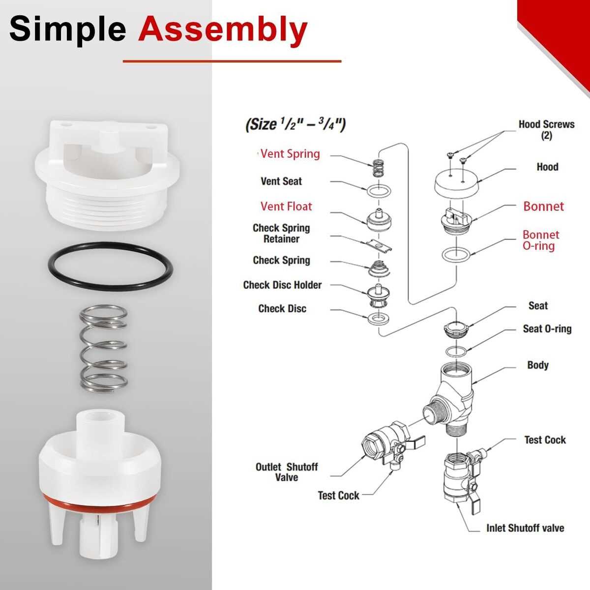 watts 800m4 parts diagram