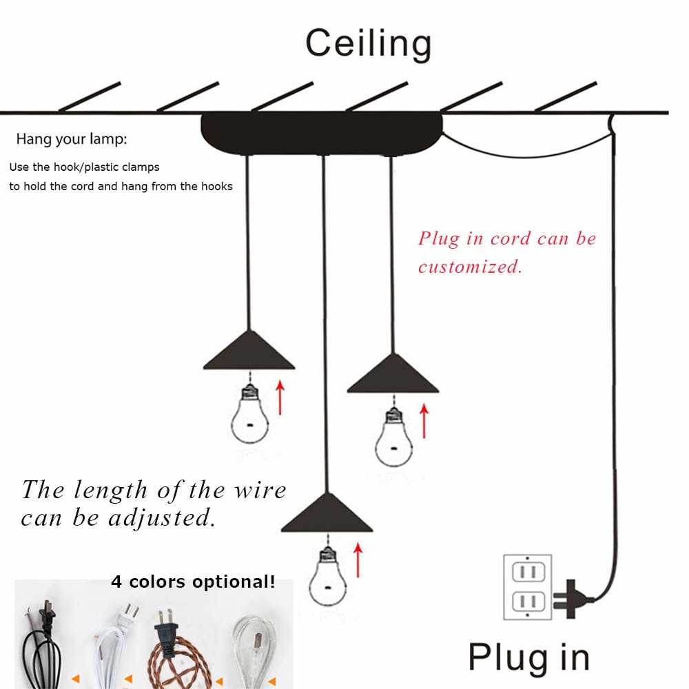 pendant lamp parts diagram