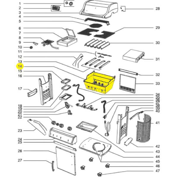 weber genesis e 330 parts diagram