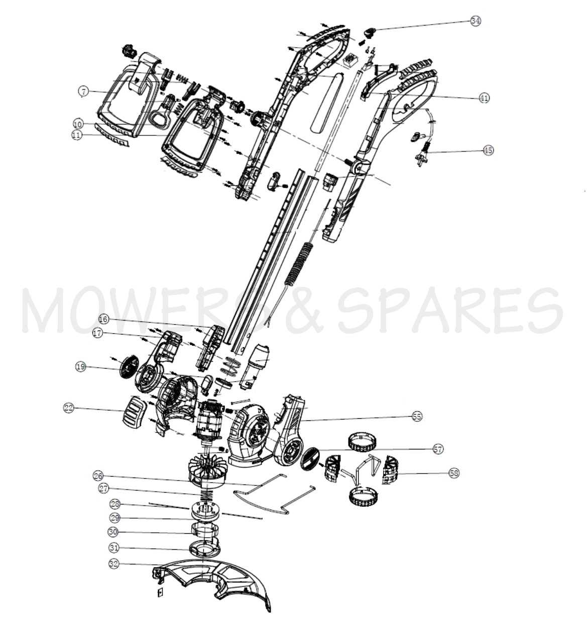 weed eater lawn mower parts diagrams