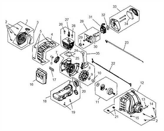 weed wacker parts diagrams