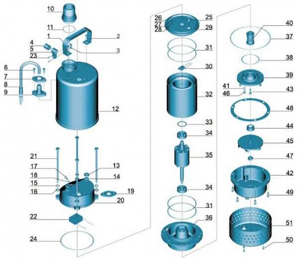 well pump parts diagram