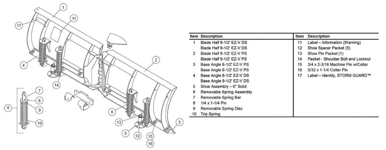 western snow plow parts diagram