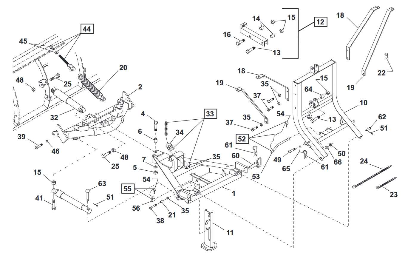 western snow plow parts diagram