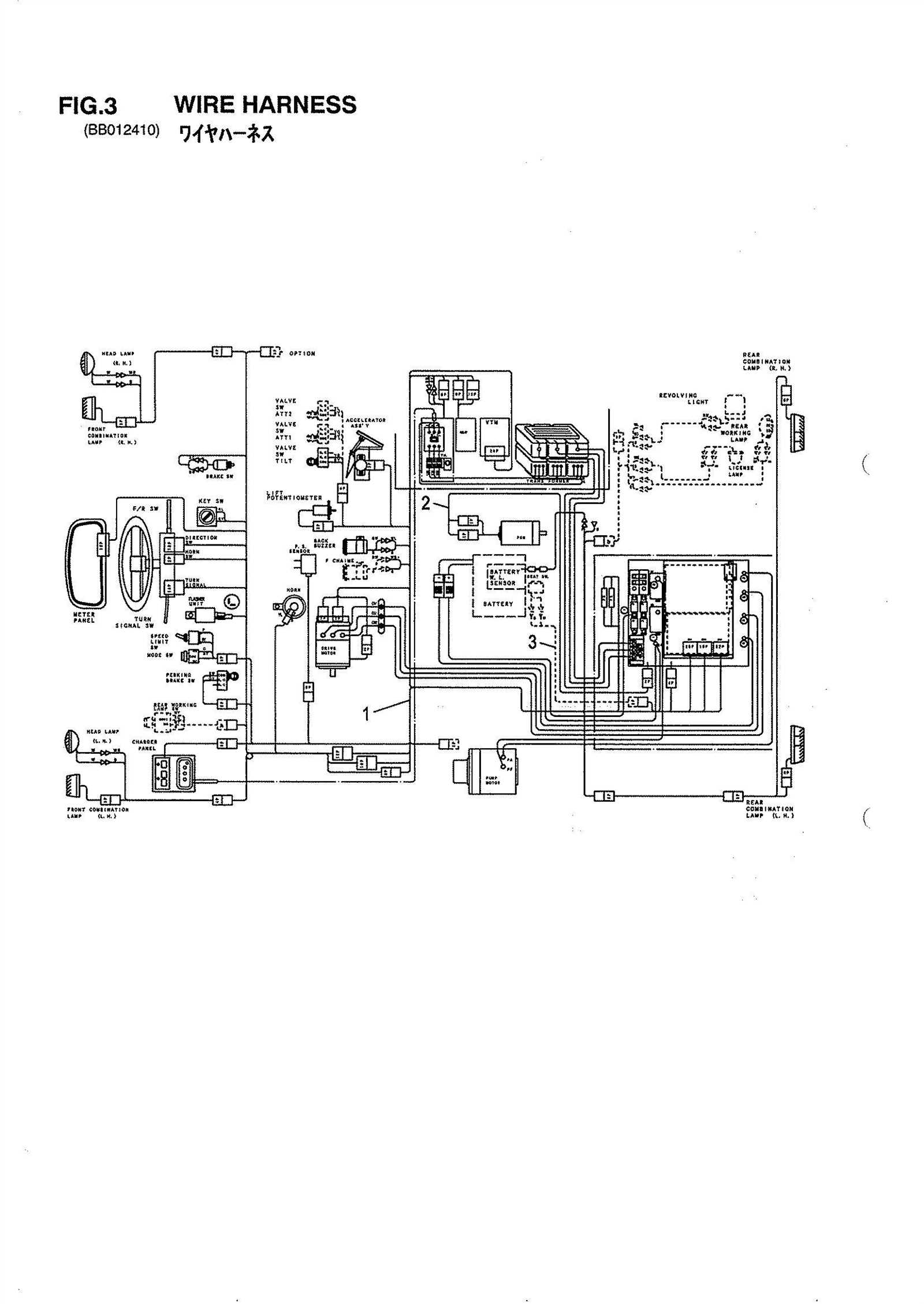 fork truck parts diagram