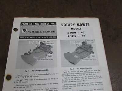 wheel horse 48 mower deck parts diagram