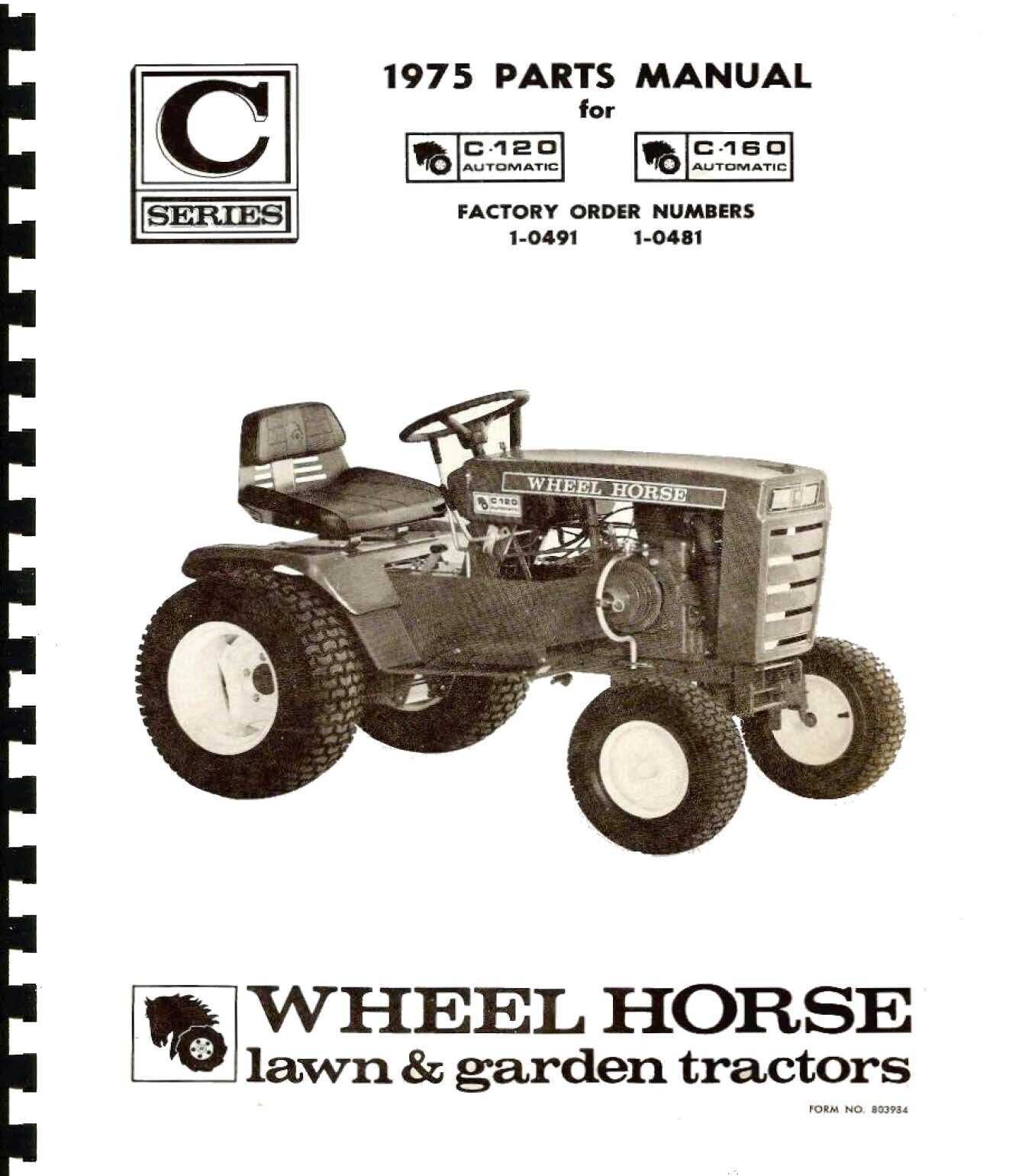 wheel horse parts diagram