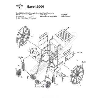 wheelchair diagram parts