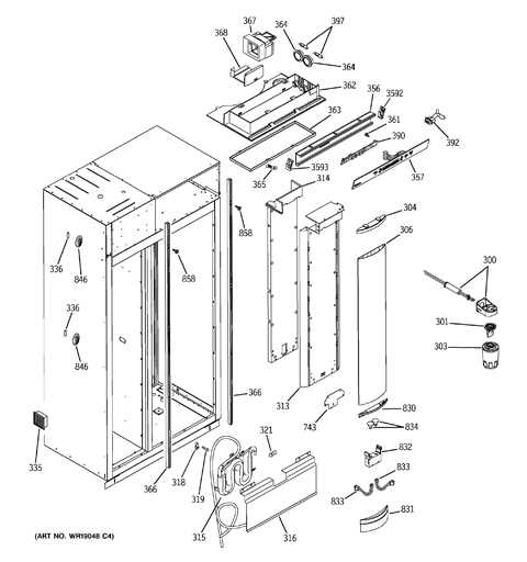 whirlpool side by side refrigerator parts diagram