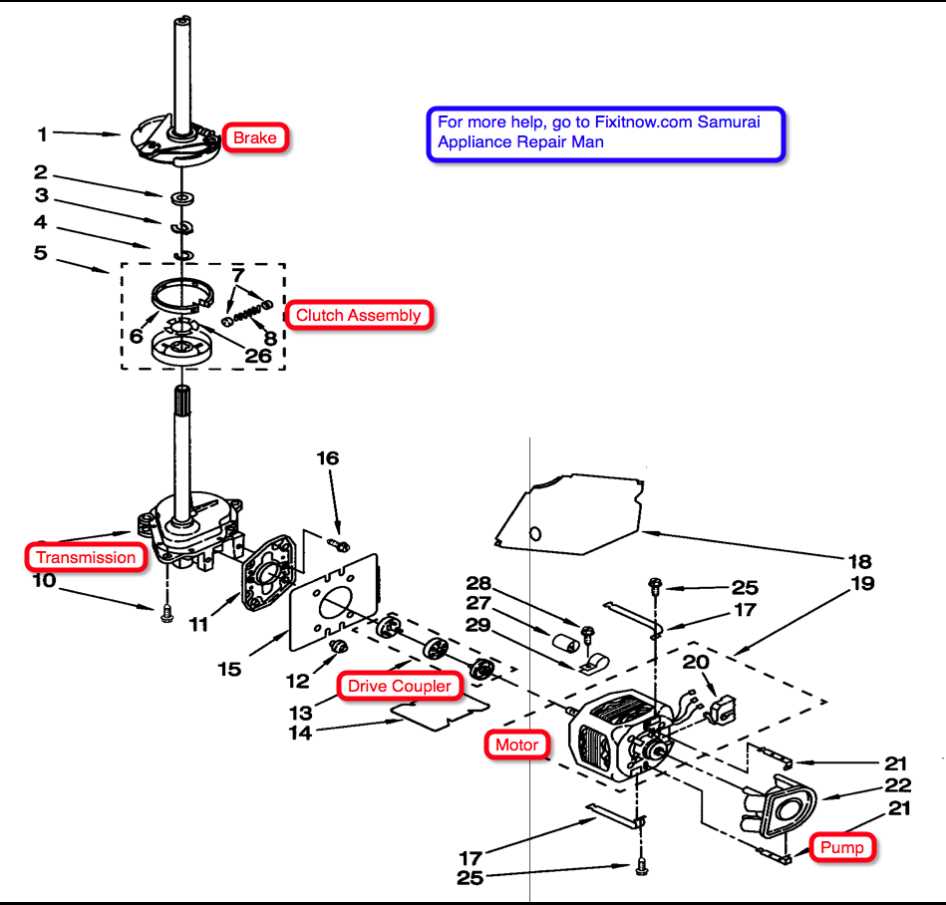 whirlpool washer parts diagram front load