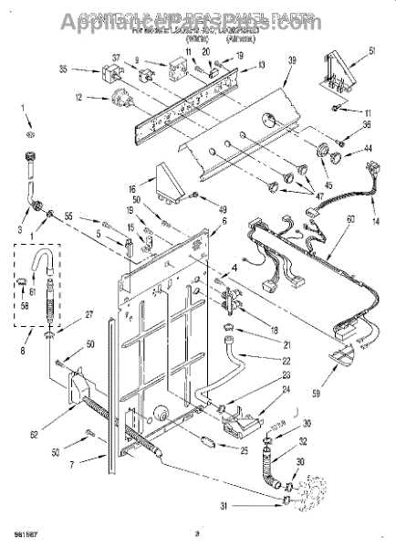 whirlpool wed5000dw2 parts diagram